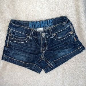 Hydraulic Low Waisted Shorts. Size 1/2